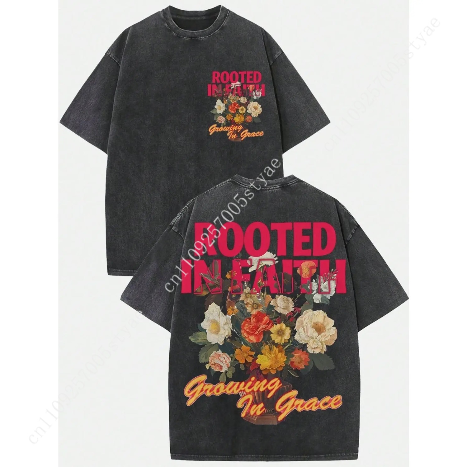 Tee Graphic Print - Camiseta Vintage Feminina Lavada 230gsm de