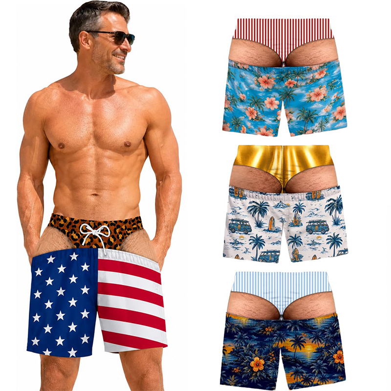 Calções de banho masculinos di - Swim Trunk Quick Dry avaliação e preço