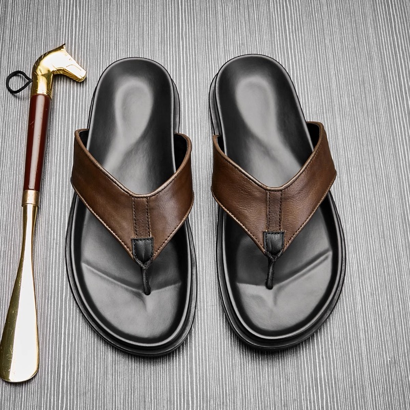 Chinelo Masculino de Couro Gen - Flip Flop Leather Men avaliação e preço